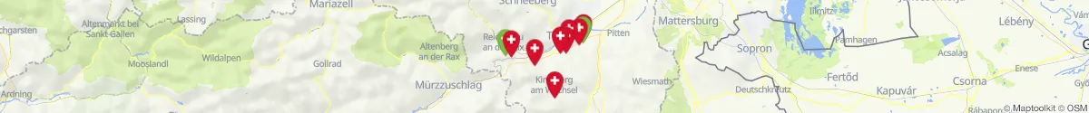 Kartenansicht für Apotheken-Notdienste in der Nähe von Enzenreith (Neunkirchen, Niederösterreich)